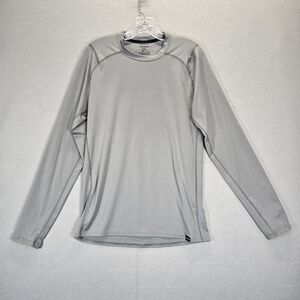 Patagonia Capilene 1 Silkweight Shirt Men’s Grey Stretch Crew Long Sleeve  M